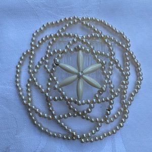 New handmade beaded flower design kippah judaica
